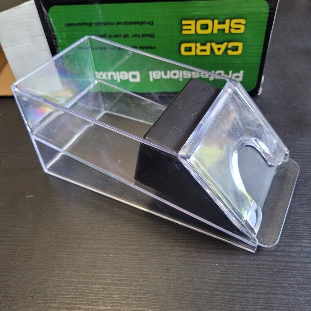 Professional Deluxe Card Dealer Shoe Holds 2 Decks of Cards - Picture 4 of 7